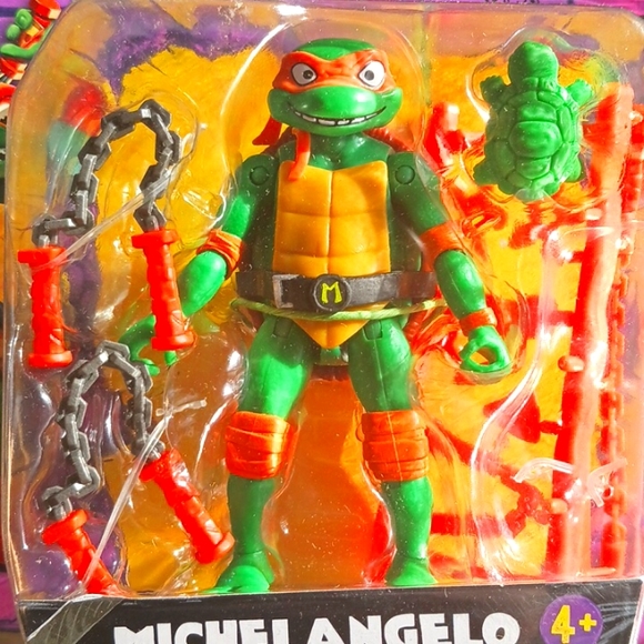 Nickelodeon Michelangelo The Entertainer TMNT-Playmates Toy,OneSize,Green Orange - Picture 2 of 7